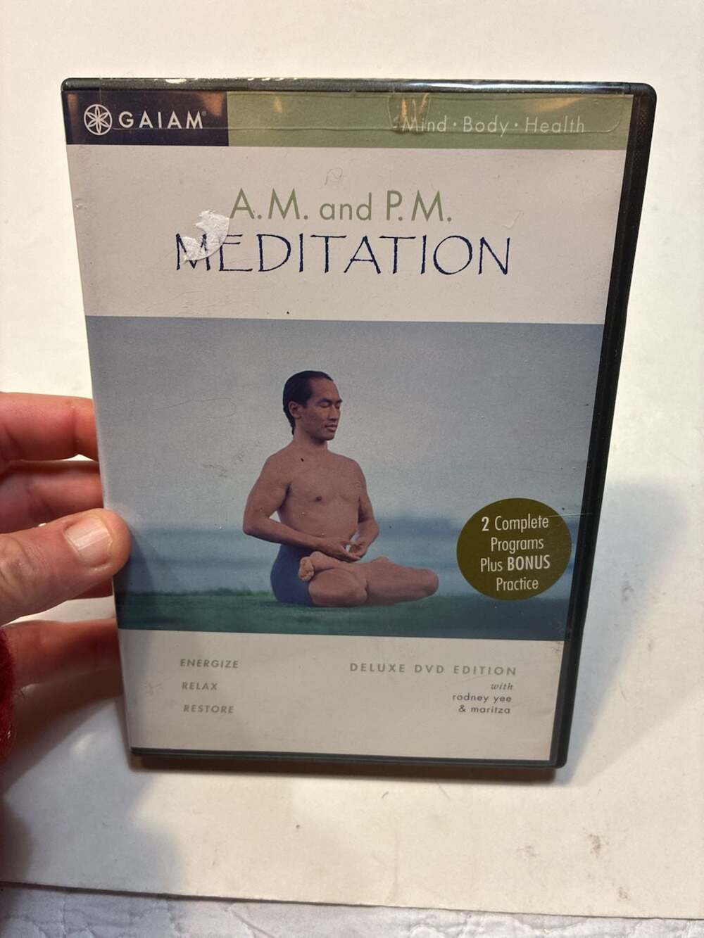 Gaiam A.M. and P.M. Meditation Deluxe Edition DVD with Rodney Yee and Maritza